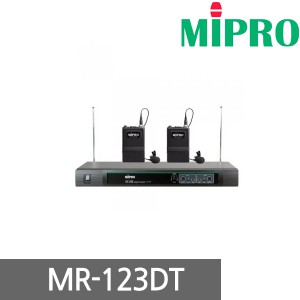 [MIPRO] MR-123DT Entry-Level 2-Channel Wireless Lavalier Microphone System (200MHz Band)