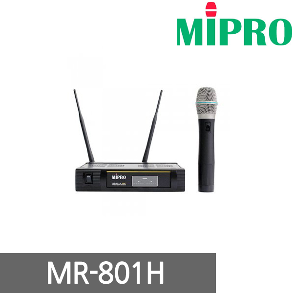 [MIPRO] MR-802DH 2-Channel Wireless Handheld Microphone System (900MHz Band)