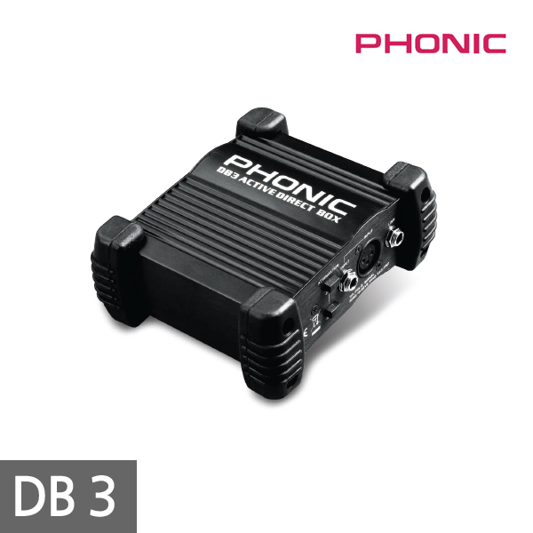 [PHONIC] Direct Box DB3 / Equipped with a low-noise op-amp for high-quality sound